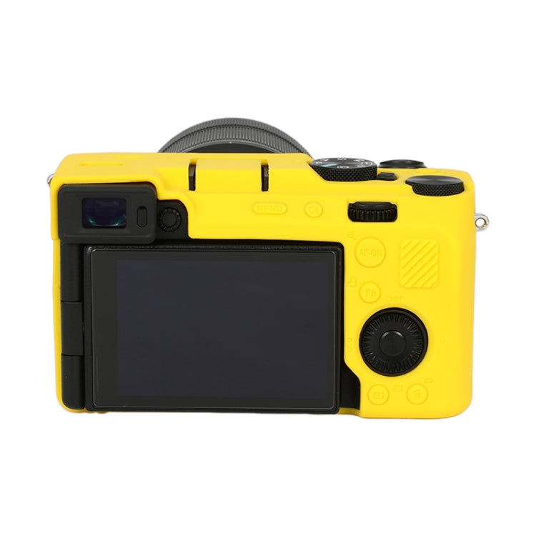 For Sony ILCE-7CM2 / A7C II / A7CR Glossy Soft Silicone Protective Case(Yellow) - Protective Case by PMC TechLife | Online Shopping South Africa | PMC TechLife | Buy Now Pay Later Mobicred