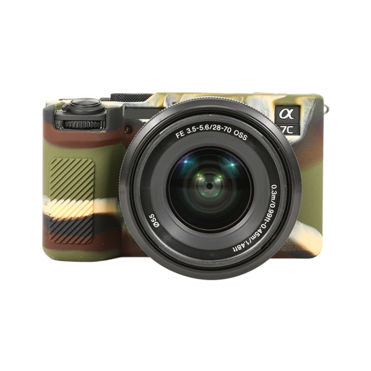 For Sony ILCE-7CM2 / A7C II / A7CR Glossy Soft Silicone Protective Case(Camouflage) - Protective Case by PMC TechLife | Online Shopping South Africa | PMC TechLife | Buy Now Pay Later Mobicred
