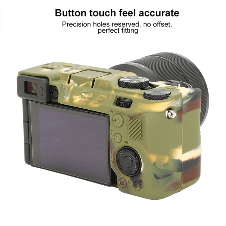 For Sony ILCE-7CM2 / A7C II / A7CR Glossy Soft Silicone Protective Case(Camouflage) - Protective Case by PMC TechLife | Online Shopping South Africa | PMC TechLife | Buy Now Pay Later Mobicred