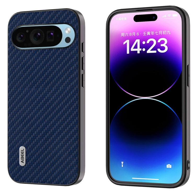 For Google Pixel 9 ABEEL Carbon Fiber Texture Protective Phone Case(Dark Blue) - Google Cases by PMC TechLife | Online Shopping South Africa | PMC TechLife | Buy Now Pay Later Mobicred