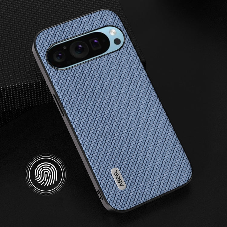 For Google Pixel 9 ABEEL Carbon Fiber Texture Protective Phone Case(Light Blue) - Google Cases by PMC TechLife | Online Shopping South Africa | PMC TechLife | Buy Now Pay Later Mobicred