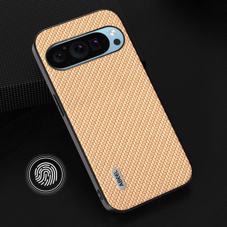 For Google Pixel 9 ABEEL Carbon Fiber Texture Protective Phone Case(Gold) - Google Cases by PMC TechLife | Online Shopping South Africa | PMC TechLife | Buy Now Pay Later Mobicred