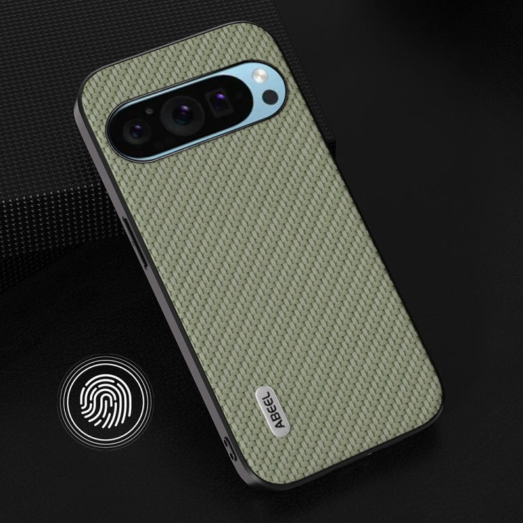 For Google Pixel 9 ABEEL Carbon Fiber Texture Protective Phone Case(Green) - Google Cases by PMC TechLife | Online Shopping South Africa | PMC TechLife | Buy Now Pay Later Mobicred