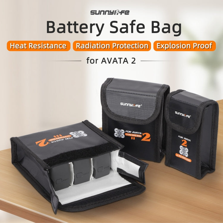 For DJI Avata 2 Sunnylife Battery Explosion-proof Safe Bag Protective Li-Po Safe Bag(For 1pc Battery) - Cases & Bags by Sunnylife | Online Shopping South Africa | PMC TechLife | Buy Now Pay Later Mobicred