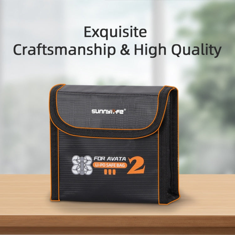 For DJI Avata 2 Sunnylife Battery Explosion-proof Safe Bag Protective Li-Po Safe Bag(For 3pcs Batteries) - Cases & Bags by Sunnylife | Online Shopping South Africa | PMC TechLife | Buy Now Pay Later Mobicred
