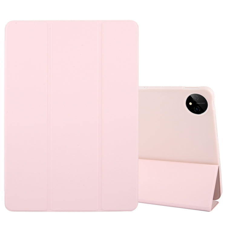 For Huawei MatePad Pro 11 2022/2024 Tri-fold Silicone Leather Tablet Case(Pink) - Huawei by PMC Jewellery | Online Shopping South Africa | PMC Jewellery | Buy Now Pay Later Mobicred