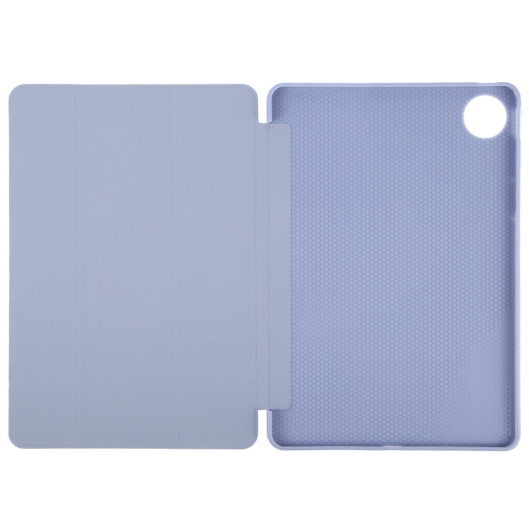 For Huawei MatePad Pro 11 2022/2024 Tri-fold Silicone Leather Tablet Case(Lavender) - Huawei by PMC Jewellery | Online Shopping South Africa | PMC Jewellery | Buy Now Pay Later Mobicred