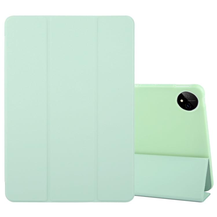 For Huawei MatePad Pro 11 2022/2024 Tri-fold Silicone Leather Tablet Case(Green) - Huawei by PMC Jewellery | Online Shopping South Africa | PMC Jewellery | Buy Now Pay Later Mobicred
