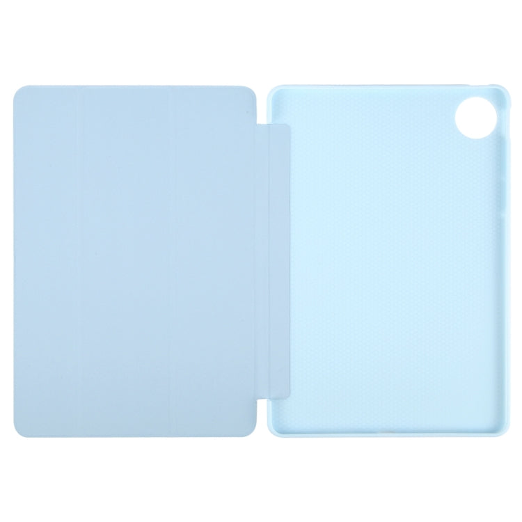 For Huawei MatePad Pro 11 2022/2024 Tri-fold Silicone Leather Tablet Case(Ice Blue) - Huawei by PMC Jewellery | Online Shopping South Africa | PMC Jewellery | Buy Now Pay Later Mobicred
