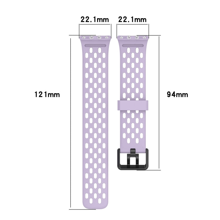 For Samsung Galaxy Fit 3 Hole Style Dual Buckle Silicone Watch Band(Black) - Watch Bands by PMC TechLife | Online Shopping South Africa | PMC TechLife