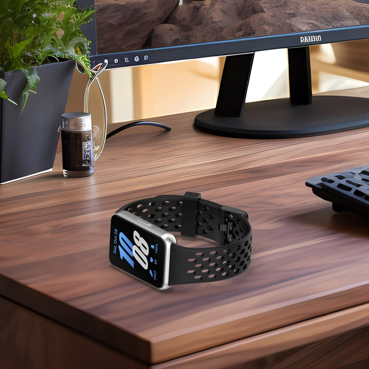 For Samsung Galaxy Fit 3 Hole Style Dual Buckle Silicone Watch Band(Red) - Watch Bands by PMC TechLife | Online Shopping South Africa | PMC TechLife