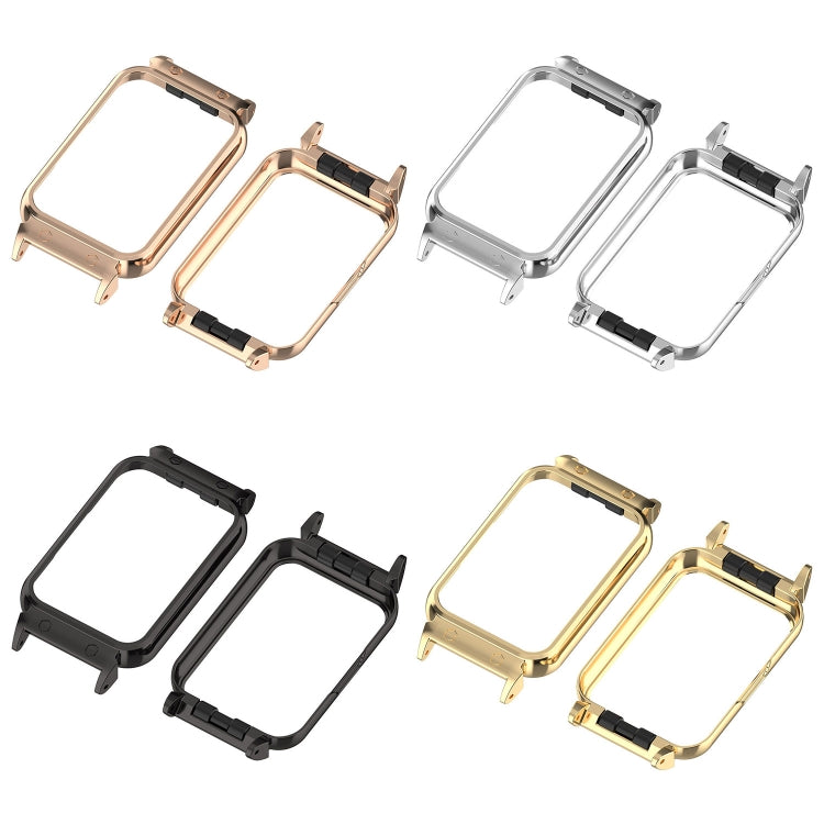 For Samsung Galaxy Fit 3 18mm Metal Frame Watch Protective Case(Rose Gold) - Watch Cases by PMC TechLife | Online Shopping South Africa | PMC TechLife