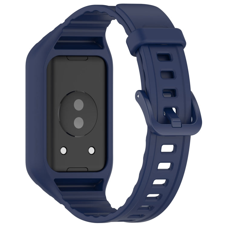 For Honor Band 9 Armor Integrated Silicone Watch Band(Midnight Blue) - Watch Bands by PMC TechLife | Online Shopping South Africa | PMC TechLife