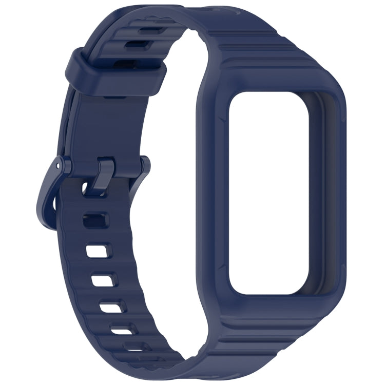 For Honor Band 9 Armor Integrated Silicone Watch Band(Midnight Blue) - Watch Bands by PMC TechLife | Online Shopping South Africa | PMC TechLife