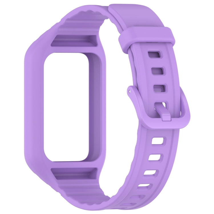 For Honor Band 9 Armor Integrated Silicone Watch Band(Purple) - Watch Bands by PMC TechLife | Online Shopping South Africa | PMC TechLife