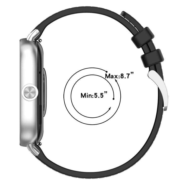 For Xiaomi Mi Band 8 Pro / Redmi Watch 4 Official Buckle Hybrid Nylon Braid Silicone Watch Band(Grey) - Watch Bands by PMC TechLife | Online Shopping South Africa | PMC TechLife
