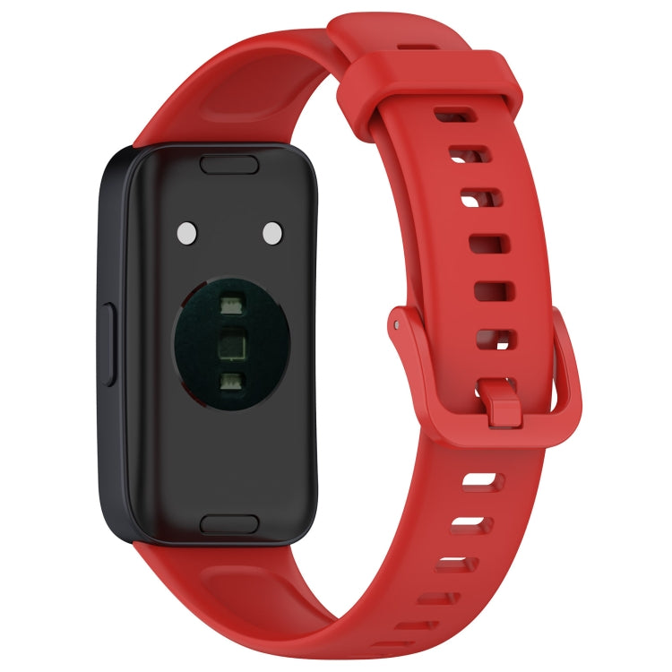 For Huawei Band 10 / 9 / 8 Solid Color Colorful Buckle Silicone Watch Band(Red) - free shipping - PMC TechLife - Order now!