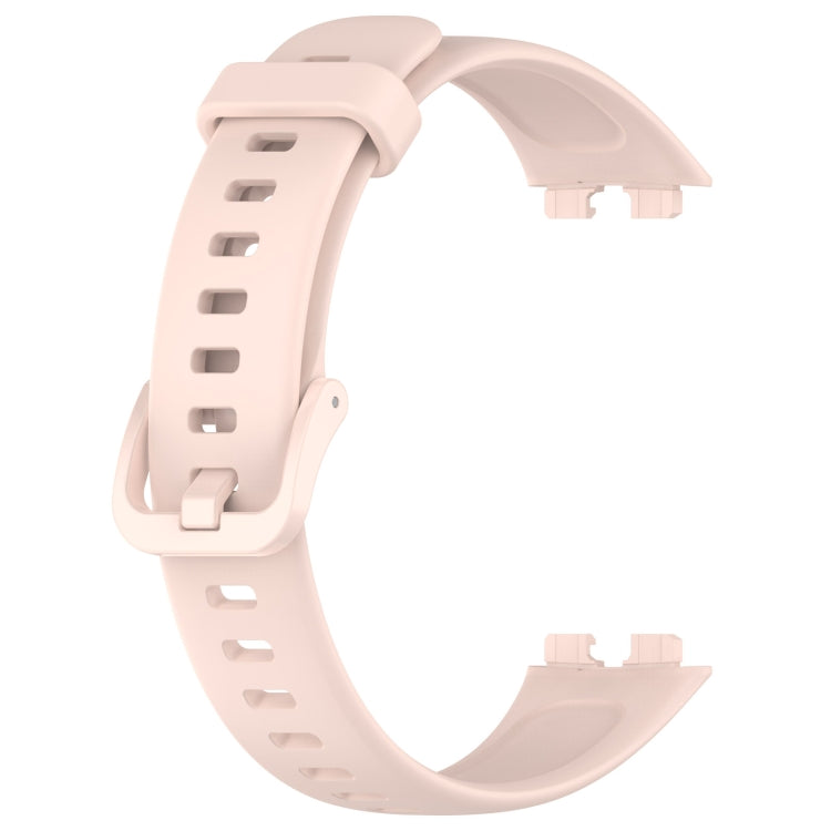 For Huawei Band 10 / 9 / 8 Solid Color Colorful Buckle Silicone Watch Band(Light Pink) - Watch Bands by PMC TechLife | Online Shopping South Africa | PMC TechLife | Buy Now Pay Later Mobicred