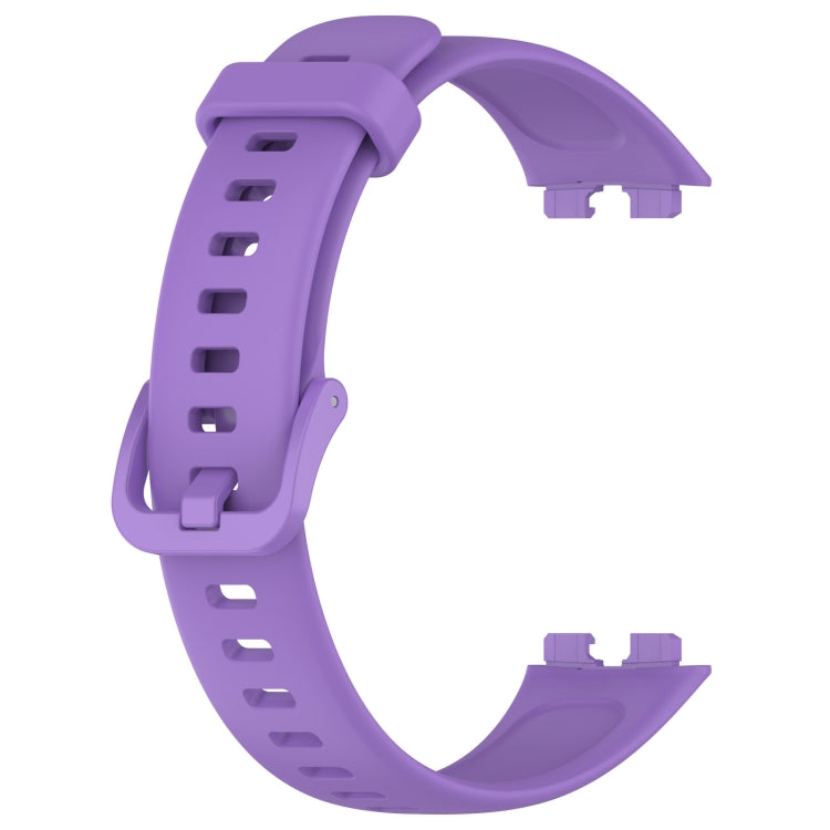 For Huawei Band 9 / 9 NFC Solid Color Colorful Buckle Silicone Watch Band(Purple) - Watch Bands by PMC TechLife | Online Shopping South Africa | PMC TechLife