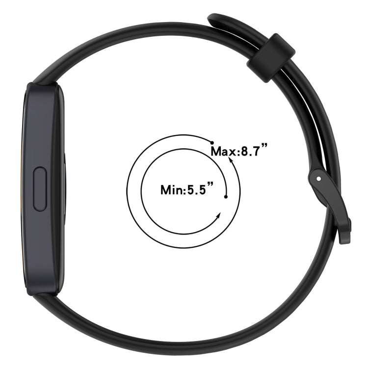 For Huawei Band 10 / 9 / 8 Solid Color Colorful Buckle Silicone Watch Band(Dark Green) - Watch Bands by PMC TechLife | Online Shopping South Africa | PMC TechLife | Buy Now Pay Later Mobicred