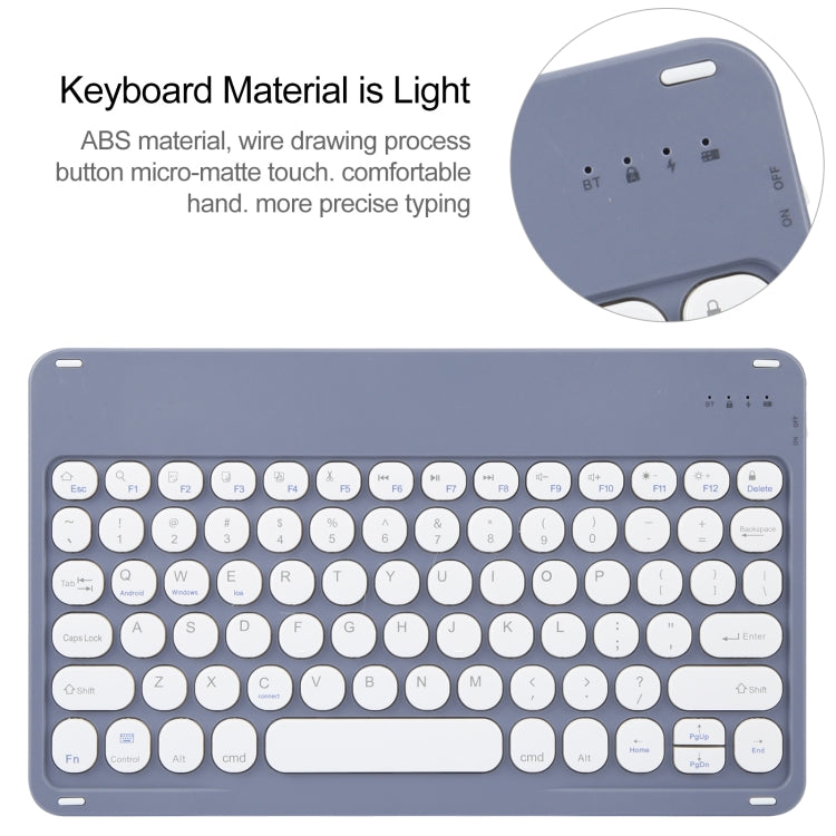 For Huawei MatePad 11 2023 / 2021 Round Button Bluetooth Keyboard Rotatable Holder Leather Case(Lavender Purple) - Huawei Keyboard by PMC TechLife | Online Shopping South Africa | PMC TechLife