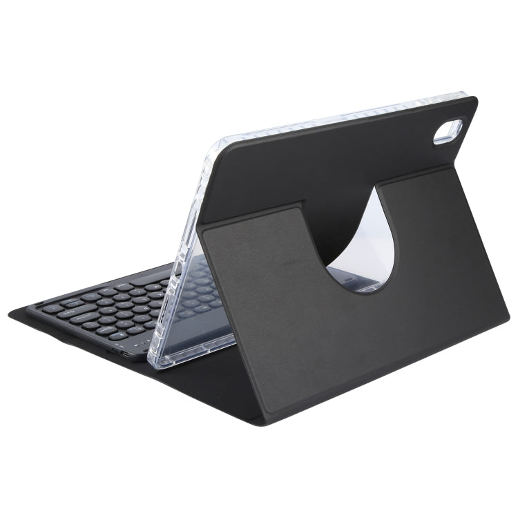 For Huawei MatePad 11 2023 / 2021 Round Button Bluetooth Keyboard Rotatable Holder Leather Case(Black) - Huawei Keyboard by PMC TechLife | Online Shopping South Africa | PMC TechLife