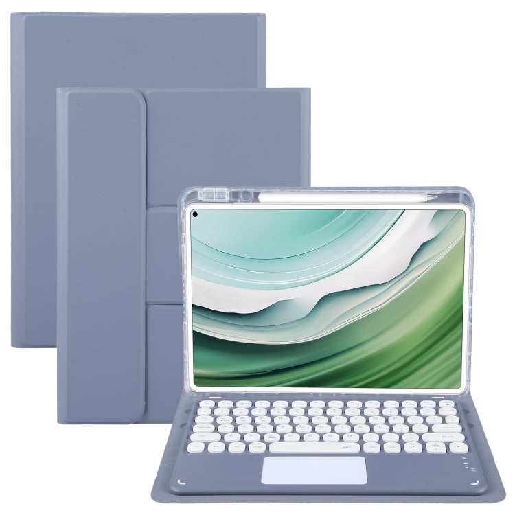 For Huawei MatePad Pro 11 2024 / 2022 Round Button Bluetooth Keyboard Rotatable Holder Leather Case with Touchpad(Lavender Purple) - free shipping - PMC TechLife - Order now!