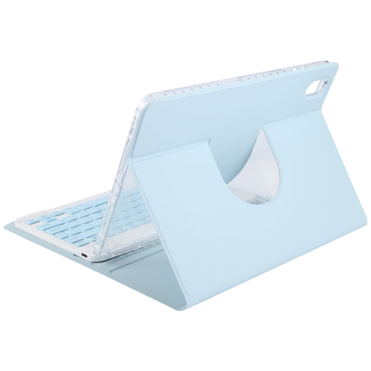 For Huawei MatePad Air 11.5 Square Button Bluetooth Keyboard Rotatable Holder Leather Case(Sky Blue) - Huawei Keyboard by PMC TechLife | Online Shopping South Africa | PMC TechLife