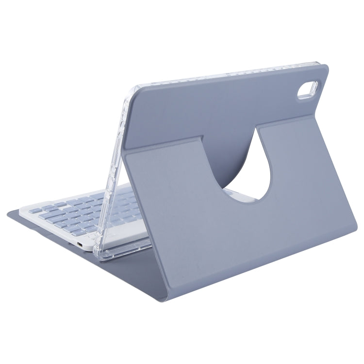 For Huawei MatePad 11 2023 / 2021 Square Button Bluetooth Keyboard Rotatable Holder Leather Case(Lavender Purple) - Huawei Keyboard by PMC TechLife | Online Shopping South Africa | PMC TechLife