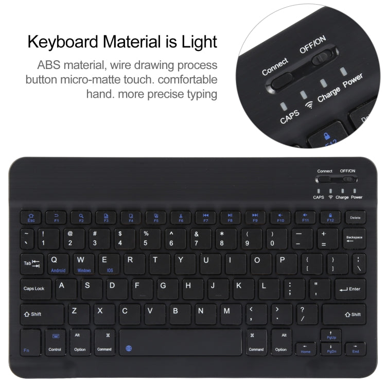 For Huawei MatePad 11 2023 / 2021 Square Button Bluetooth Keyboard Rotatable Holder Leather Case(Black) - Huawei Keyboard by PMC TechLife | Online Shopping South Africa | PMC TechLife