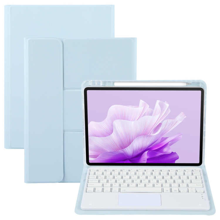 For Huawei MatePad Air 11.5 Square Button Bluetooth Keyboard Rotatable Holder Leather Case with Touchpad(Sky Blue) - Huawei Keyboard by PMC TechLife | Online Shopping South Africa | PMC TechLife