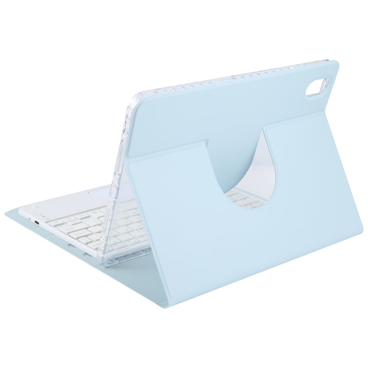 For Huawei MatePad Air 11.5 Square Button Bluetooth Keyboard Rotatable Holder Leather Case with Touchpad(Sky Blue) - Huawei Keyboard by PMC TechLife | Online Shopping South Africa | PMC TechLife
