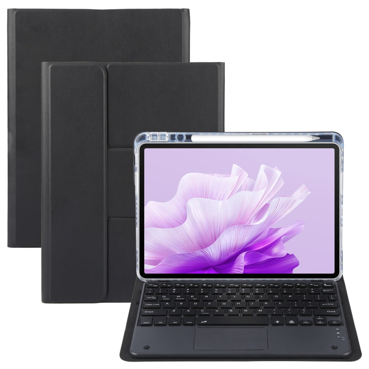 For Huawei MatePad Air 11.5 Square Button Bluetooth Keyboard Rotatable Holder Leather Case with Touchpad(Black) - free shipping - PMC TechLife - Order now!