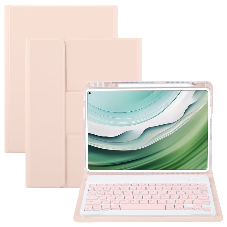 For Huawei MatePad Pro 11 2024 / 2022 Square Button Backlight Bluetooth Keyboard Rotatable Holder Leather Case(Rose Gold) - free shipping - PMC TechLife - Order now!