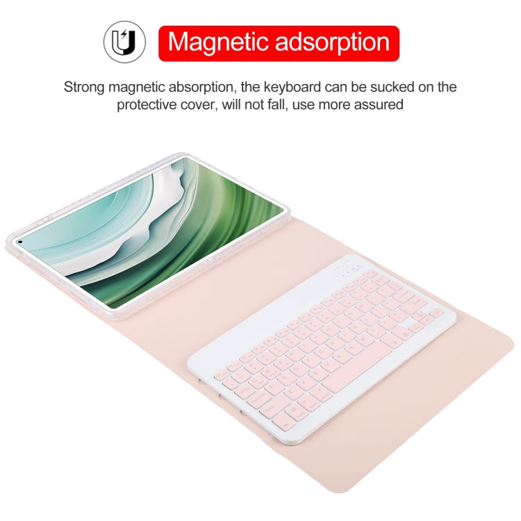 For Huawei MatePad Pro 11 2024 / 2022 Square Button Backlight Bluetooth Keyboard Rotatable Holder Leather Case(Rose Gold) - free shipping - PMC TechLife - Order now!