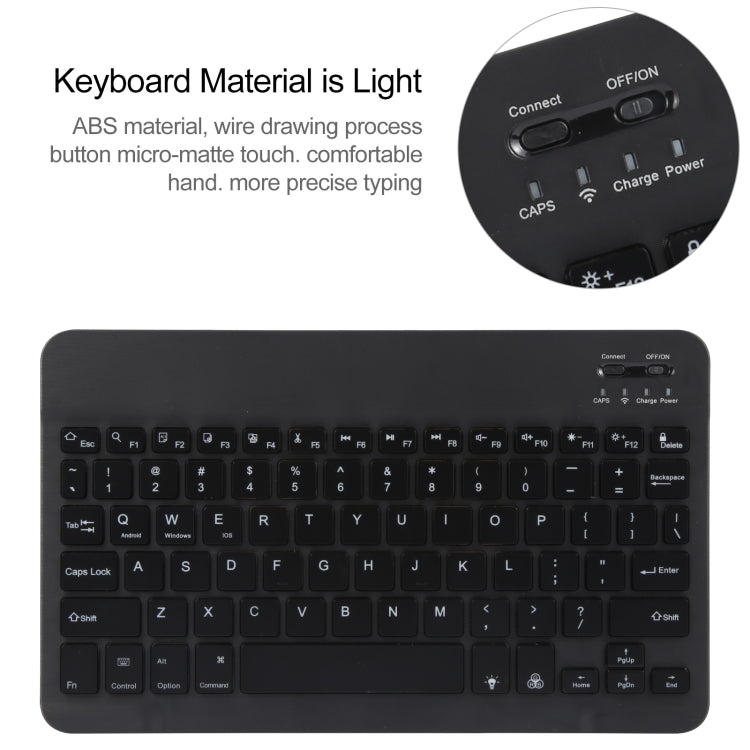 For Huawei MatePad Pro 11 2024 / 2022 Square Button Backlight Bluetooth Keyboard Rotatable Holder Leather Case(Black) - Huawei Keyboard by PMC TechLife | Online Shopping South Africa | PMC TechLife