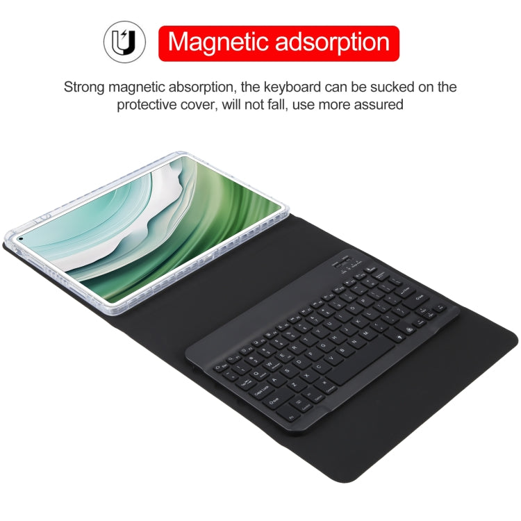 For Huawei MatePad Pro 11 2024 / 2022 Square Button Backlight Bluetooth Keyboard Rotatable Holder Leather Case(Black) - Huawei Keyboard by PMC TechLife | Online Shopping South Africa | PMC TechLife