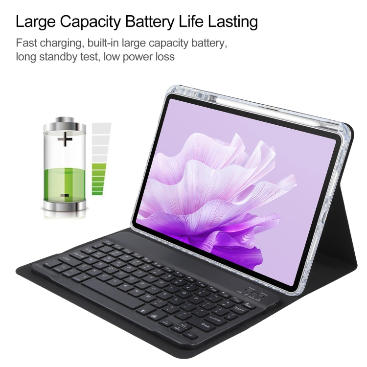For Huawei MatePad Air 11.5 Square Button Backlight Bluetooth Keyboard Rotatable Holder Leather Case(Black) - free shipping - PMC TechLife - Order now!