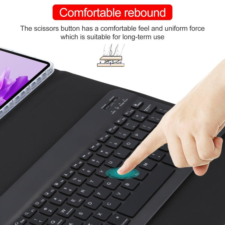 For Huawei MatePad Air 11.5 Square Button Backlight Bluetooth Keyboard Rotatable Holder Leather Case(Black) - free shipping - PMC TechLife - Order now!