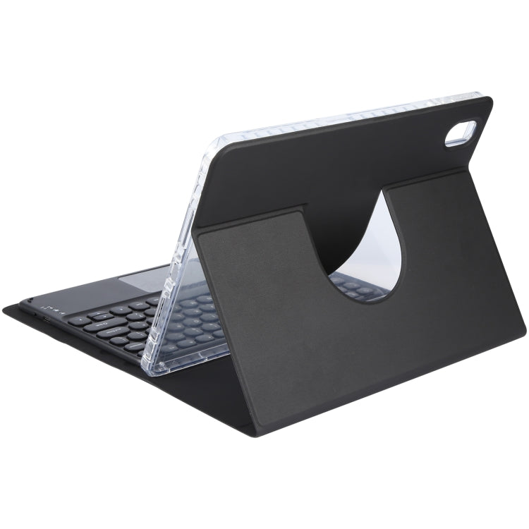 For Xiaomi Pad 6 Round Button Bluetooth Keyboard Rotatable Holder Leather Case with Touchpad(Black) - Others Keyboard by PMC TechLife | Online Shopping South Africa | PMC TechLife