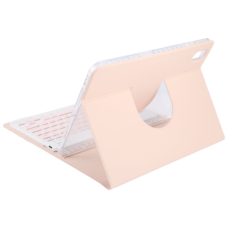 For Xiaomi Pad 6 Square Button Bluetooth Keyboard Rotatable Holder Leather Case(Rose Gold) - free shipping - PMC TechLife - Order now!