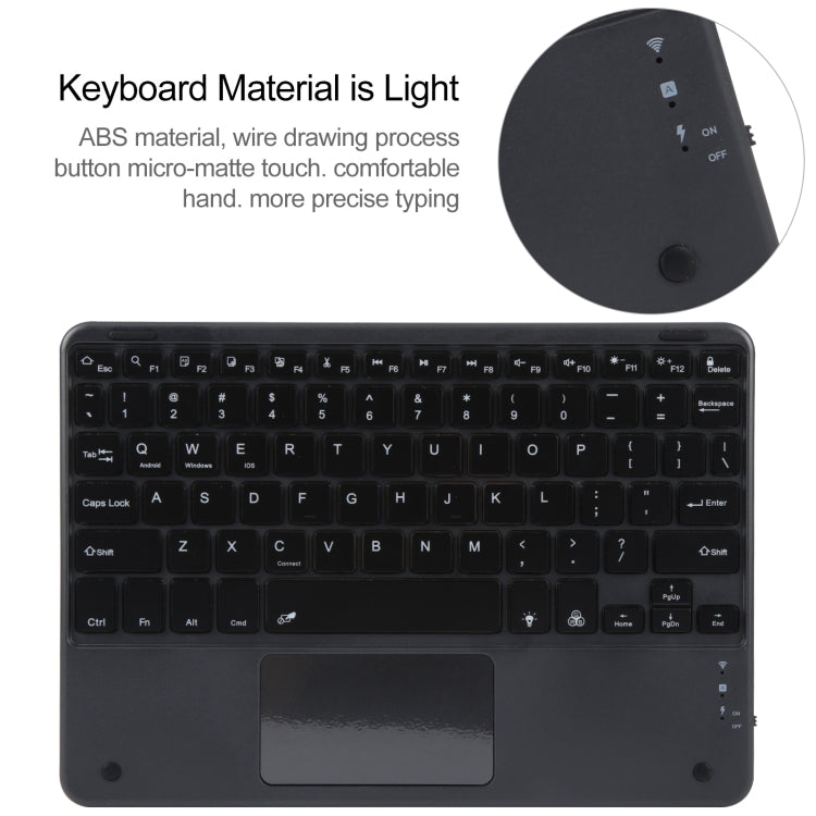 For Xiaomi Pad 6 Square Button Bluetooth Keyboard Rotatable Holder Leather Case with Touchpad(Black) - free shipping - PMC TechLife - Order now!