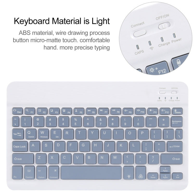 For Xiaomi Pad 6 Square Button Backlight Bluetooth Keyboard Rotatable Holder Leather Case(Lavender Purple) - free shipping - PMC TechLife - Order now!