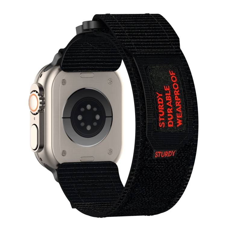 For Apple Watch Series 7 41mm Nylon Hook And Loop Fastener Watch Band(Black) - free shipping - PMC TechLife - Order now!