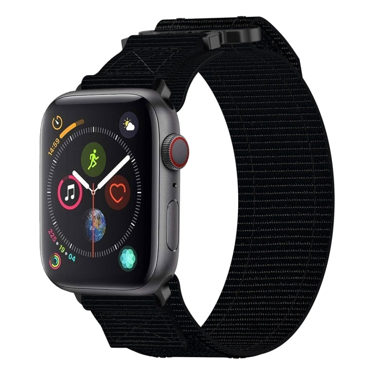 For Apple Watch Series 4 40mm Nylon Hook And Loop Fastener Watch Band(Black) - free shipping - PMC TechLife - Order now!