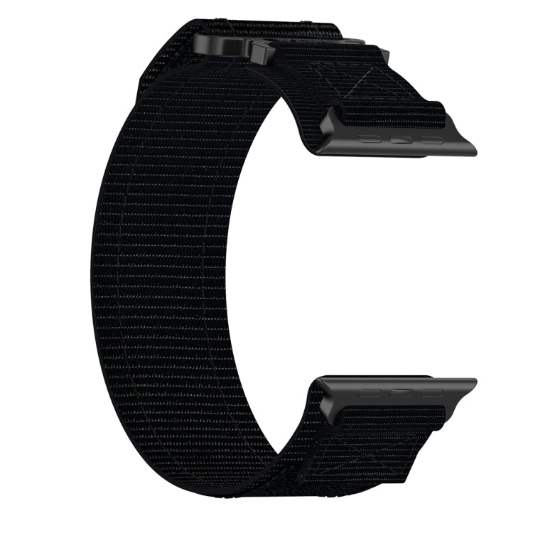 For Apple Watch Series 3 38mm Nylon Hook And Loop Fastener Watch Band(Black) - Watch Bands by PMC TechLife | Online Shopping South Africa | PMC TechLife | Buy Now Pay Later Mobicred