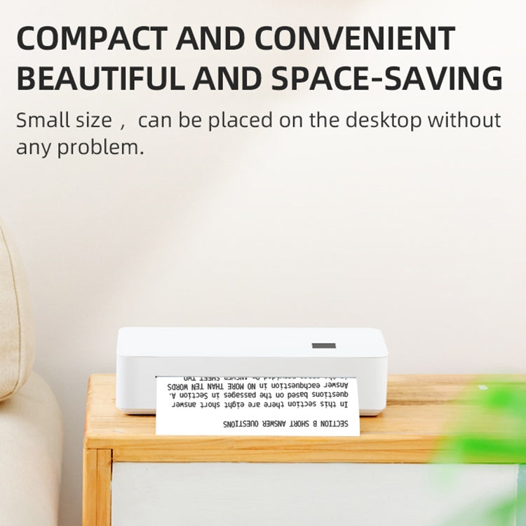 A4 mini Portable Bluetooth HD Thermal Printer for Home Office Study(US Plug) - Printer by PMC TechLife | Online Shopping South Africa | PMC TechLife | Buy Now Pay Later Mobicred