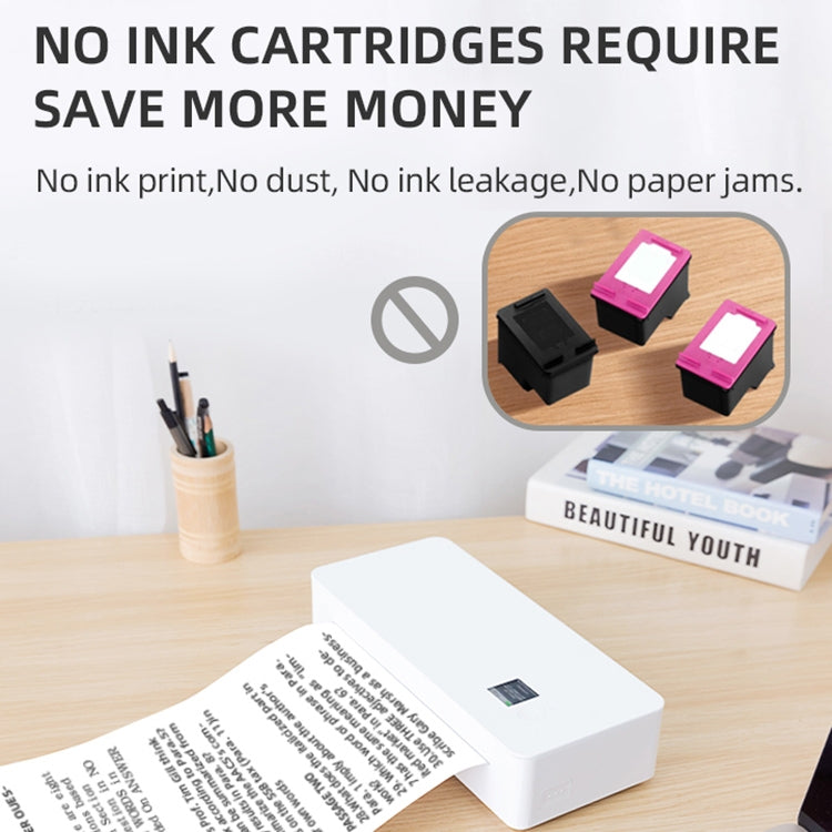 A4 mini Portable Bluetooth HD Thermal Printer for Home Office Study(EU Plug) - Printer by PMC TechLife | Online Shopping South Africa | PMC TechLife | Buy Now Pay Later Mobicred