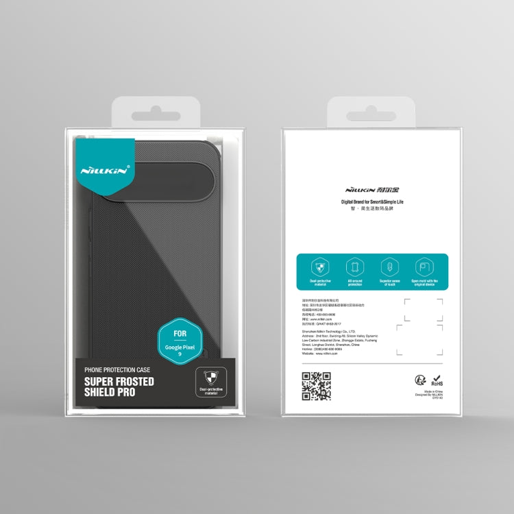 For Google Pixel 9 NILLKIN Frosted Shield Pro PC + TPU Phone Case(Black) - free shipping - PMC TechLife - Order now!