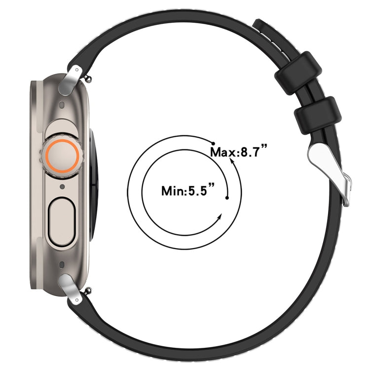 For Apple Watch Series 2 42mm Ordinary Buckle Hybrid Nylon Braid Silicone Watch Band(Grey) - Watch Bands by PMC TechLife | Online Shopping South Africa | PMC TechLife | Buy Now Pay Later Mobicred